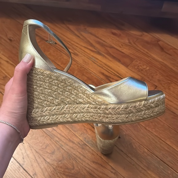 Stuart Weitzman Nudistcurve Espadrille Wedge Women's Shoes - Picture 5 of 16